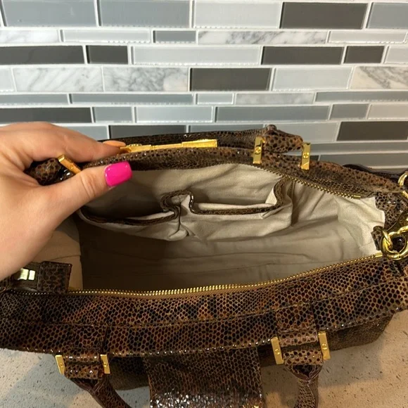 TORY BURCH - Faux Animal Print Shoulder/Handbag - Picture 4 of 12